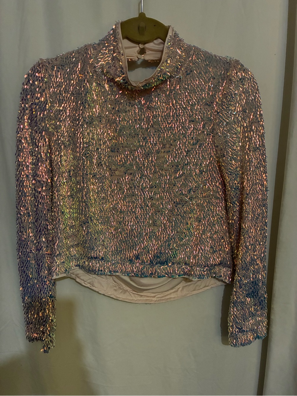 ASTR the Label Iridescent Sequins Shirt